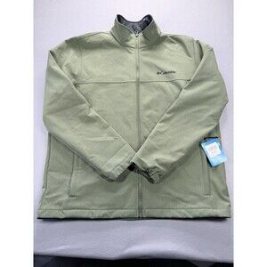 Columbia Elk Bend EXS Softshell Jacket Men’s XL Green Full Zip Fleece Lined NWT